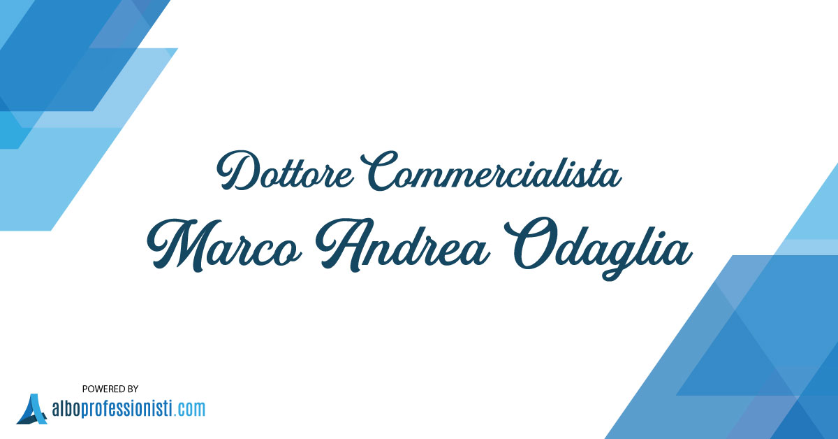 Dottore Commercialista Marco Andrea Odaglia
