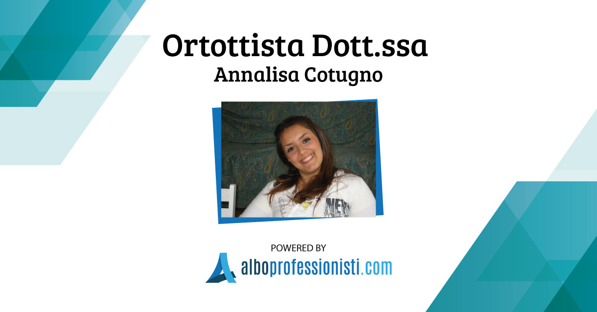 Ortottista Dott.ssa Annalisa Cotugno